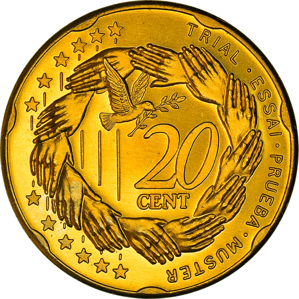 United Kingdom, 20 Euro Cent, Essai, 2003, unofficial private coin, MS(64)