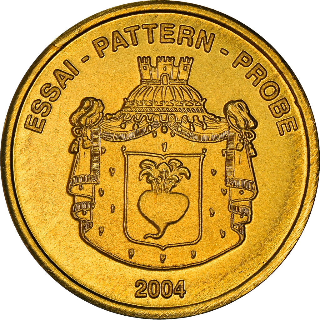 Liechtenstein, 10 Euro Cent, Essai, 2004, Fantasy Euro, SPL+, Or nordique