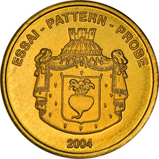 Liechtenstein, 10 Euro Cent, Essai, 2004, Fantasy Euro, SPL+, Or nordique