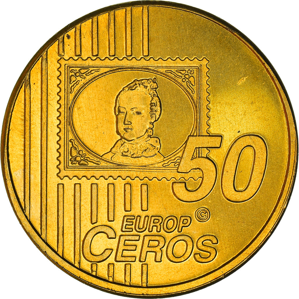 Liechtenstein, 50 Euro Cent, Essai, 2004, Fantasy Euro, MS(64), Nordic gold