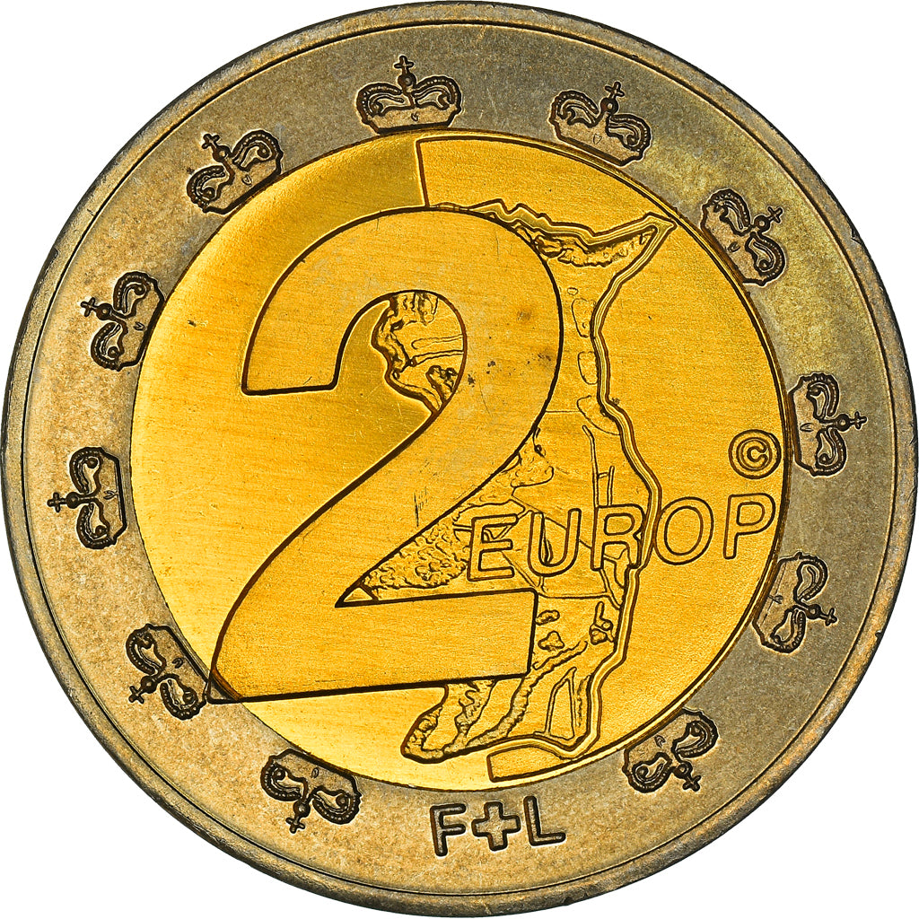 Liechtenstein, 2 Euro, Essai, 2004, Fantasy Euro, MS(64), Bi-Metallic