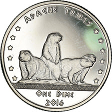 Monnaie, États-Unis, Dime, 2016, Apache, SPL+, Copper-nickel