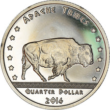 Coin, United States, 1/4 Dollar, 2016, Apache, MS(64), Copper-nickel
