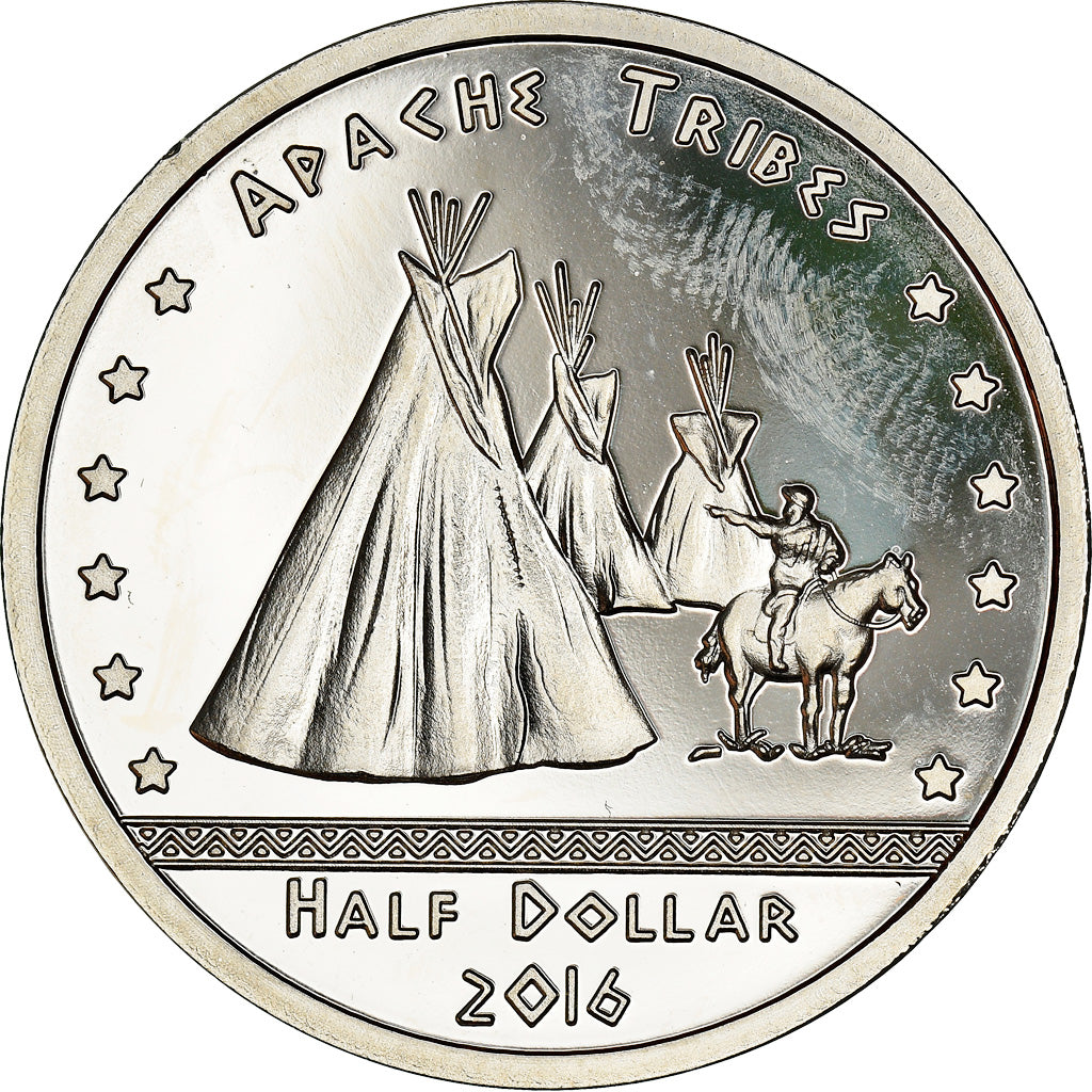 Moneta, Stati Uniti, 1/2 Dollar, 2016, Apache, SPL+, Rame-nichel