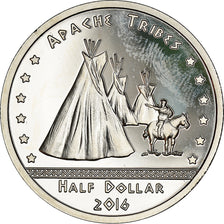 Monnaie, États-Unis, 1/2 Dollar, 2016, Apache, SPL+, Copper-nickel