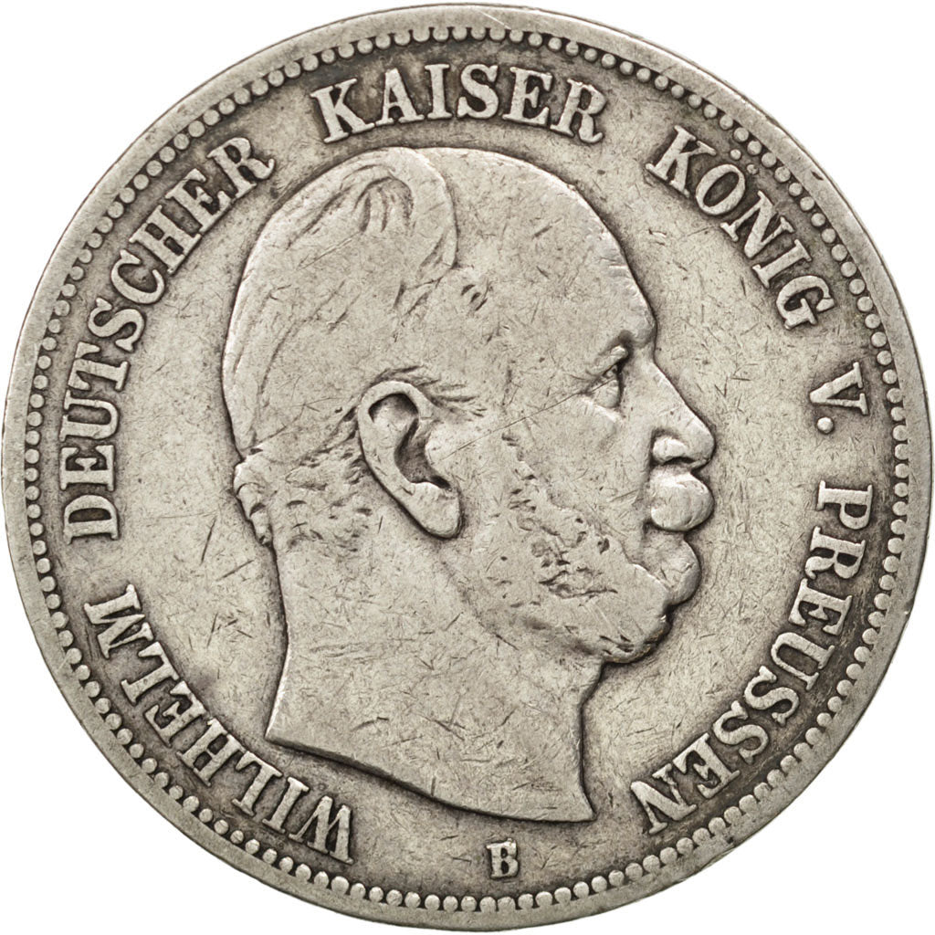 German States, 5 Mark, 1876, Wroc?aw, KM #503, VF(30-35), Silver, 27.43