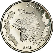 Coin, United States, 10 Cents, 2014, Sioux, MS(64), Copper-nickel