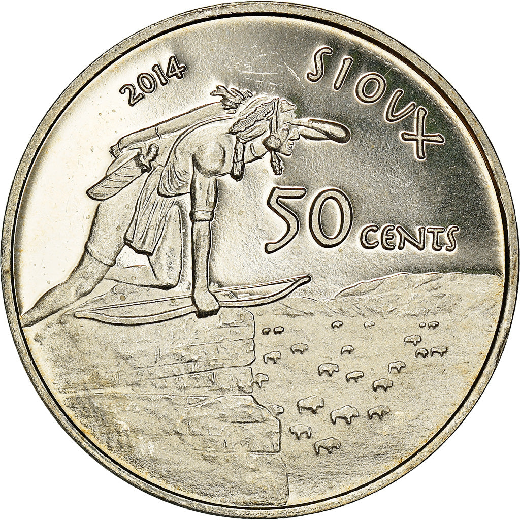 Coin, United States, 50 Cents, 2014, Sioux, MS(64), Copper-nickel