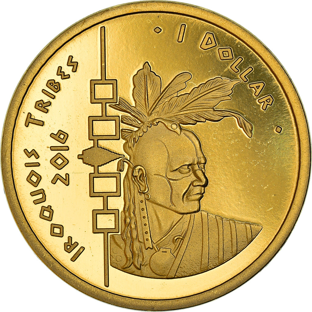 Monnaie, États-Unis, 1 Dollar, 2016, Iroquois, SPL+, Or nordique