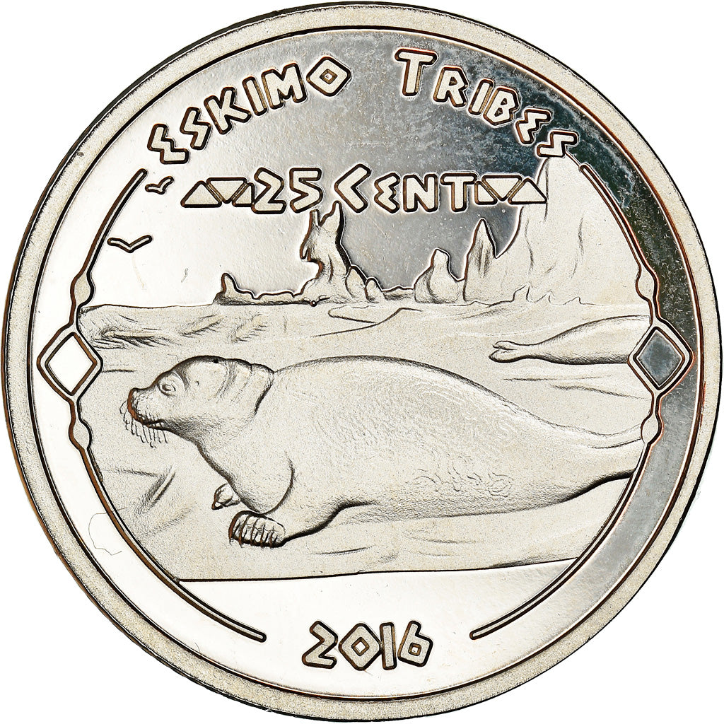 Coin, United States, 25 Cents, 2016, Eskimo, MS(64), Copper-nickel