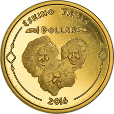 Coin, United States, 1 Dollar, 2016, Eskimo, MS(64), Nordic gold
