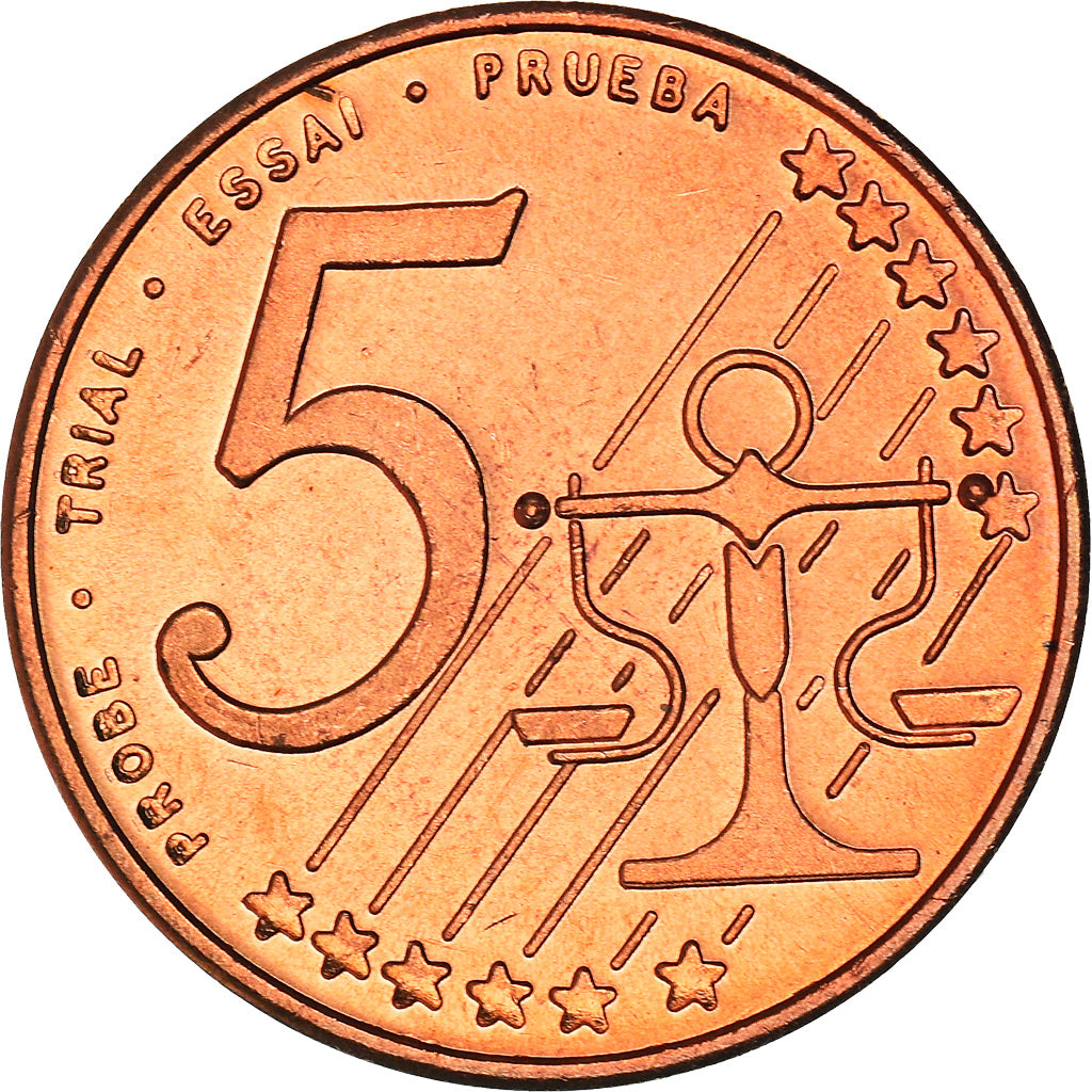 Andorra, 5 Euro Cent, 2003, Fantasy Euro, MS(64), Copper Plated Steel