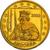 Andorra, 10 Euro Cent, 2003, Fantasy Euro, SPL+, Or nordique