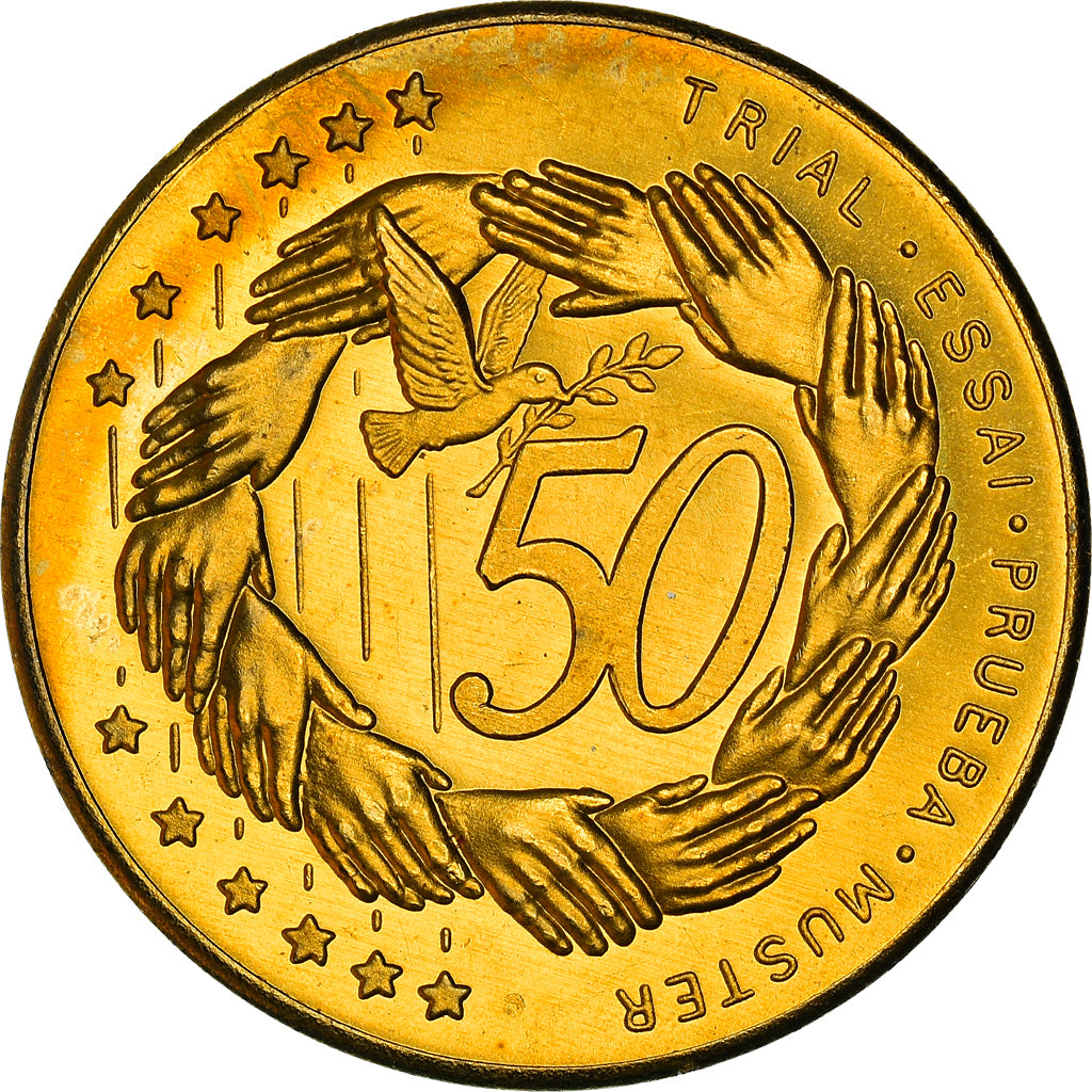Andorra, 50 Euro Cent, 2003, Fantasy Euro, MS(64), Nordic gold