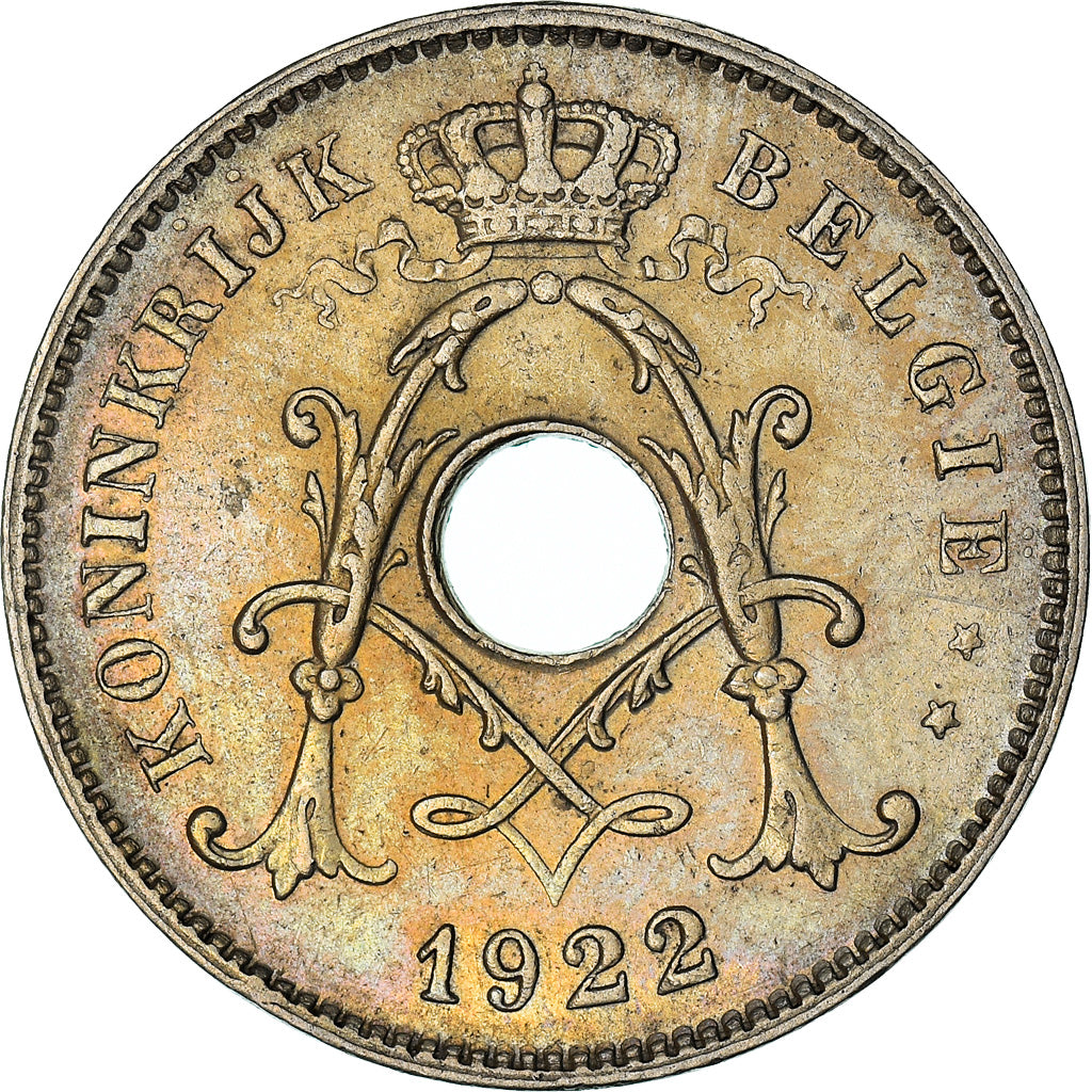Coin, Belgium, 10 Centimes, 1922, AU(55-58), Copper-nickel, KM:86