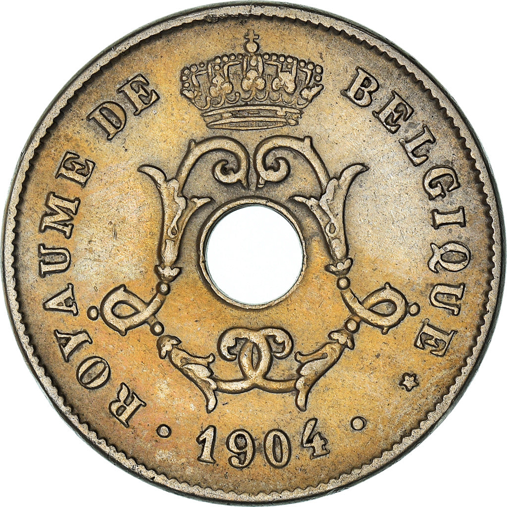 Coin, Belgium, 10 Centimes, 1904, AU(50-53), Copper-nickel, KM:52