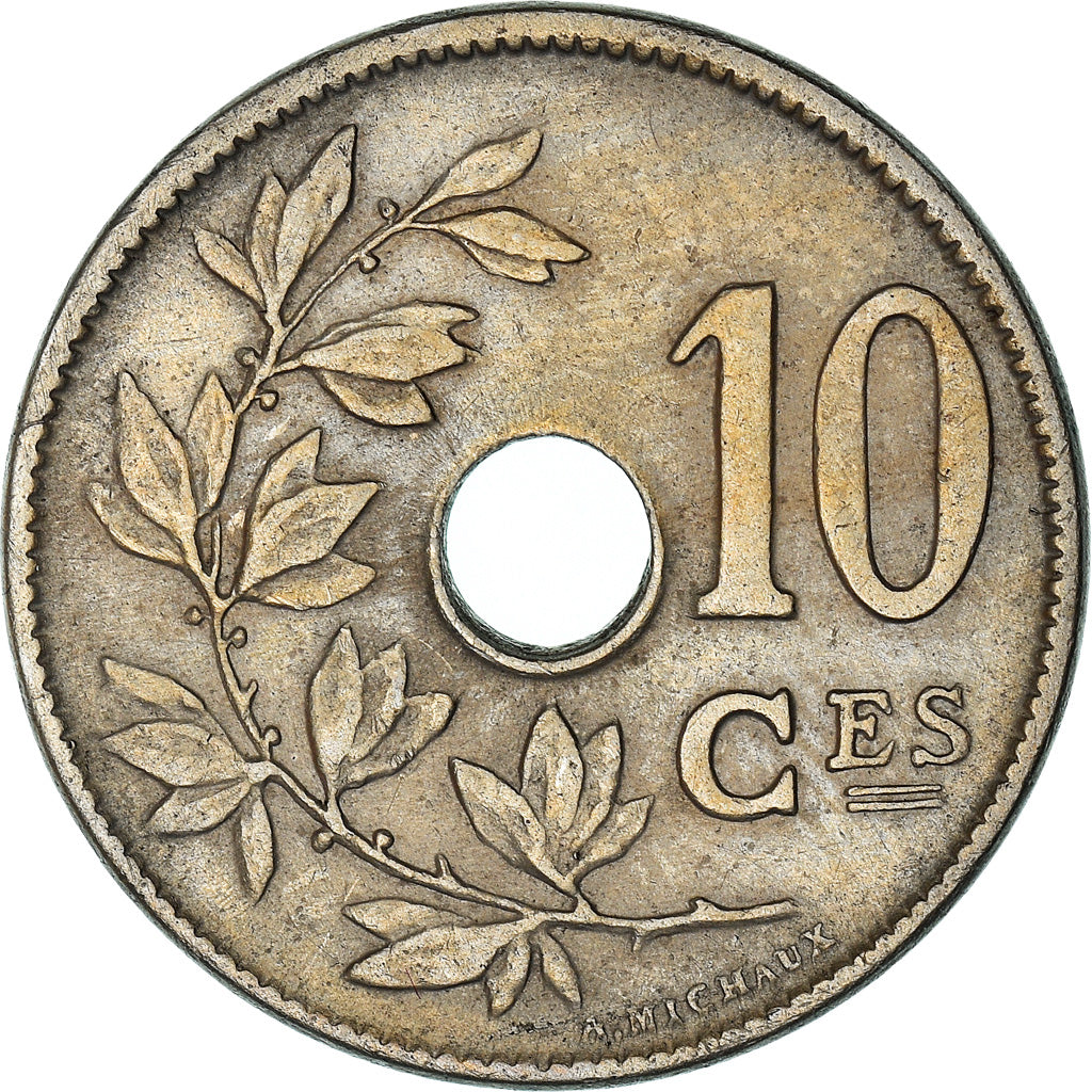 Coin, Belgium, 10 Centimes, 1904, AU(50-53), Copper-nickel, KM:52