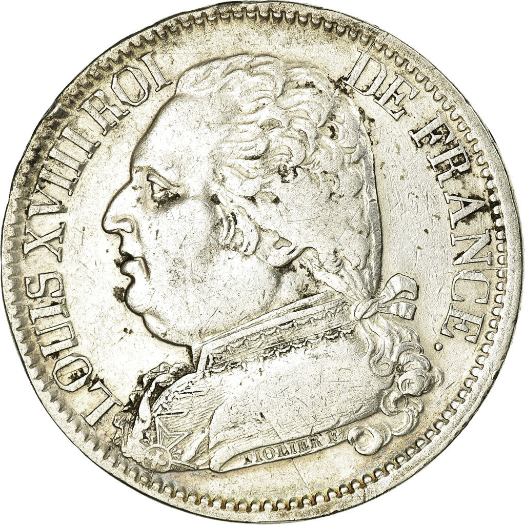 Coin, France, Napoléon I, 5 Francs, 1815, Perpignan, EF(40-45), Silver
