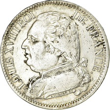 Moneta, Francja, Napoléon I, 5 Francs, 1815, Perpignan, EF(40-45), Srebro