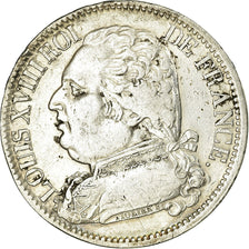 Coin, France, Napoléon I, 5 Francs, 1815, Perpignan, EF(40-45), Silver