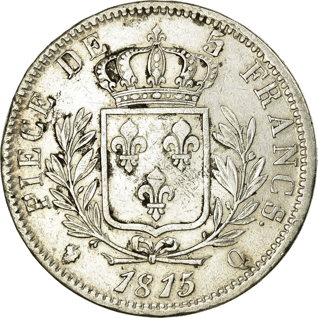 Coin, France, Napoléon I, 5 Francs, 1815, Perpignan, EF(40-45), Silver