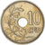 Moeda, Bélgica, 10 Centimes, 1921, AU(55-58), Cobre-níquel, KM:86