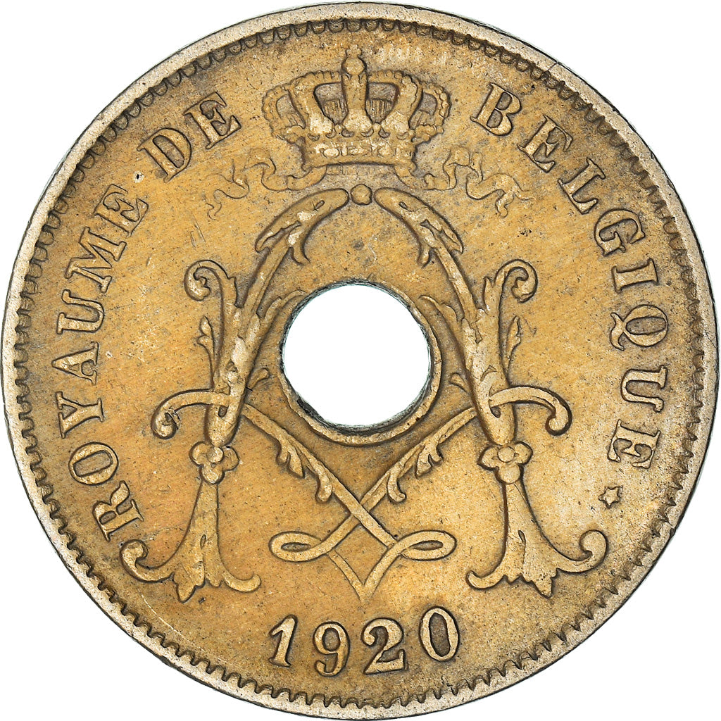 Coin, Belgium, 10 Centimes, 1920, AU(50-53), Copper-nickel, KM:85.1