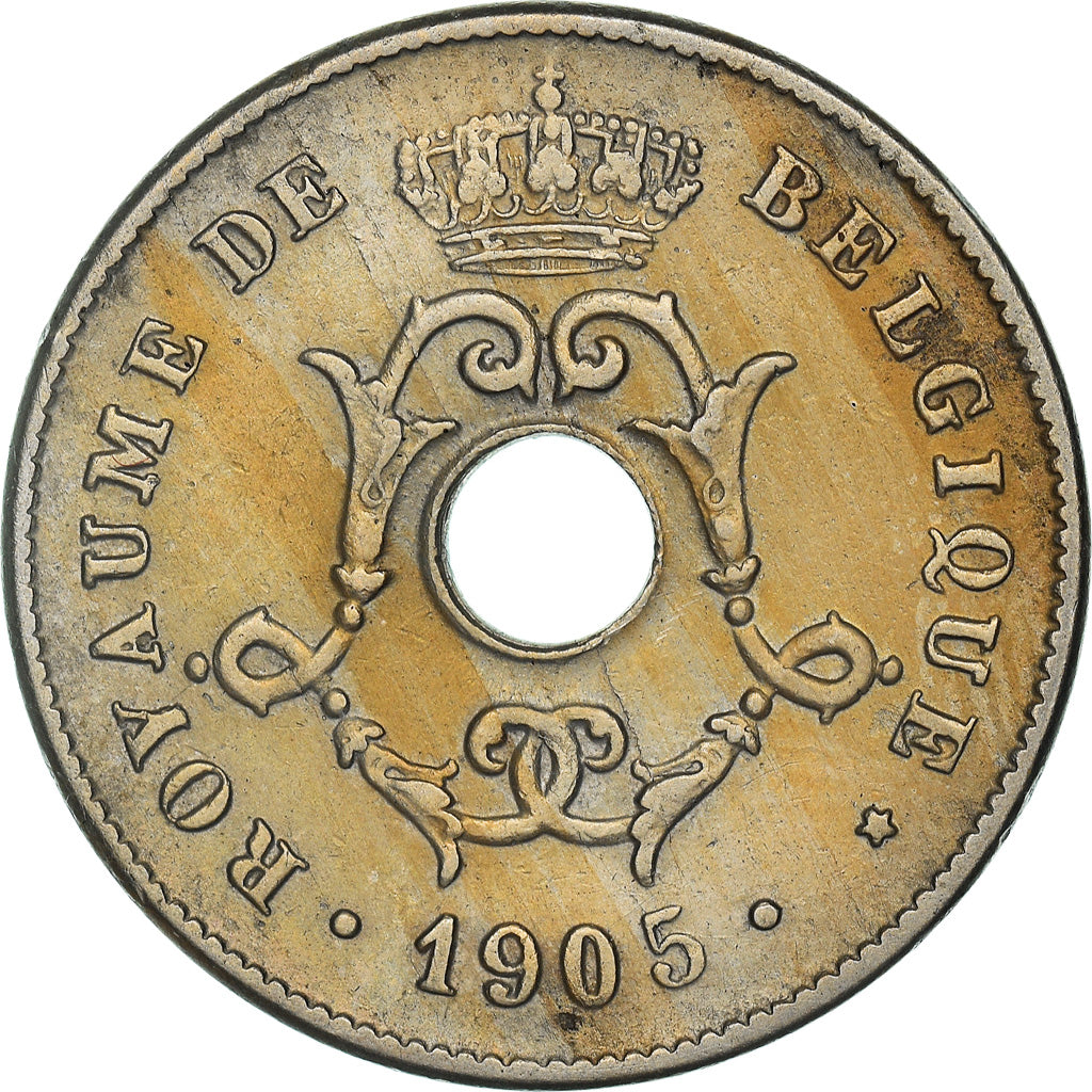 Coin, Belgium, 10 Centimes, 1905, AU(50-53), Copper-nickel, KM:52
