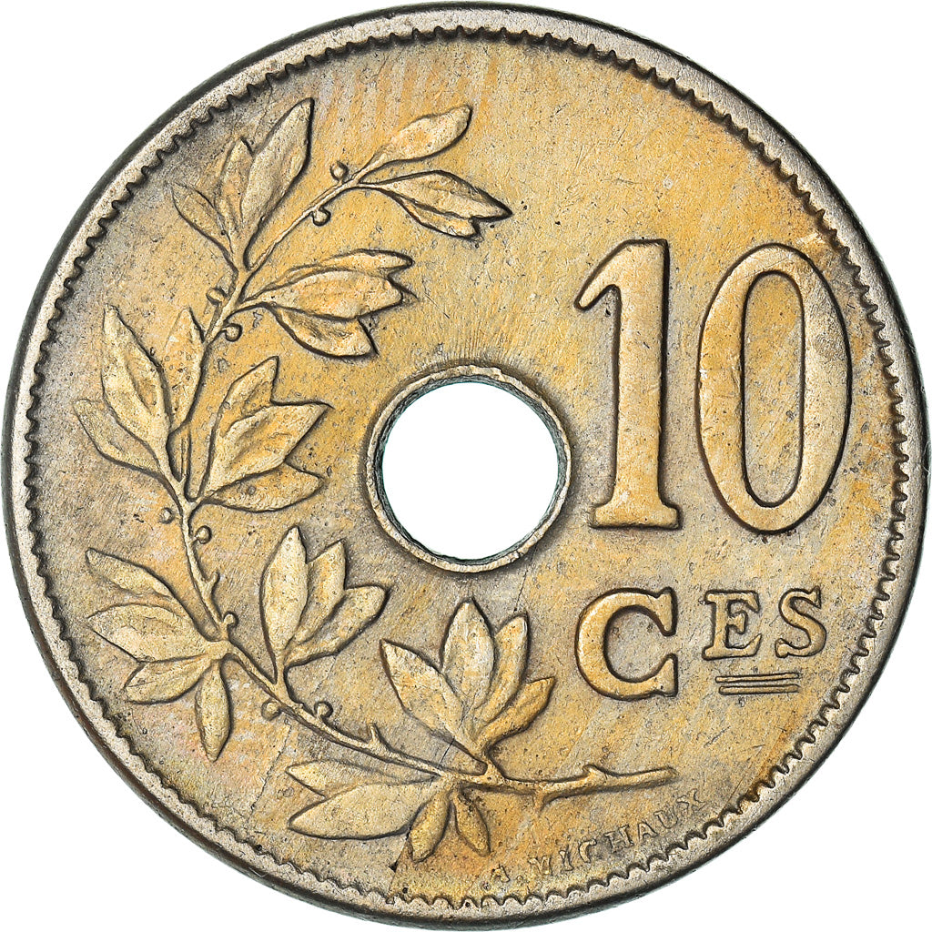 Coin, Belgium, 10 Centimes, 1905, AU(50-53), Copper-nickel, KM:52