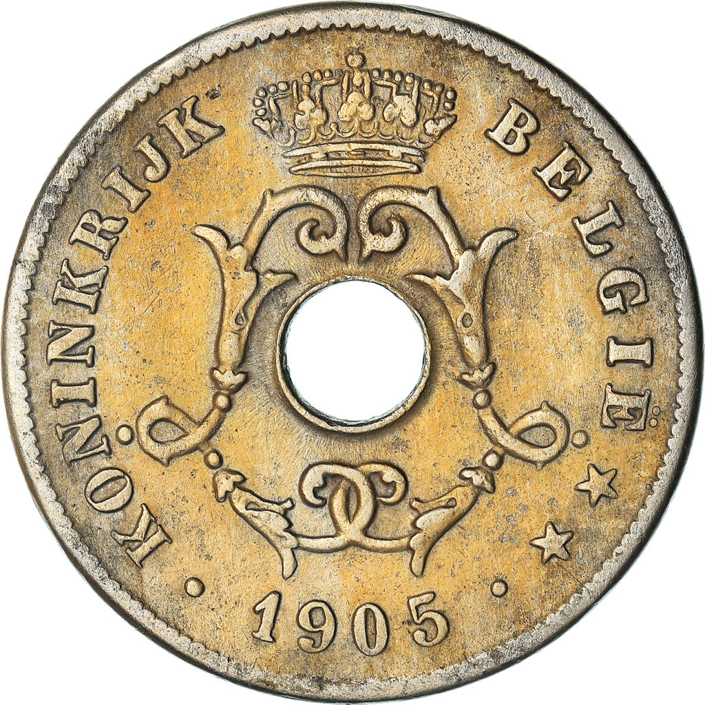 Coin, Belgium, 10 Centimes, 1905, AU(50-53), Copper-nickel, KM:53