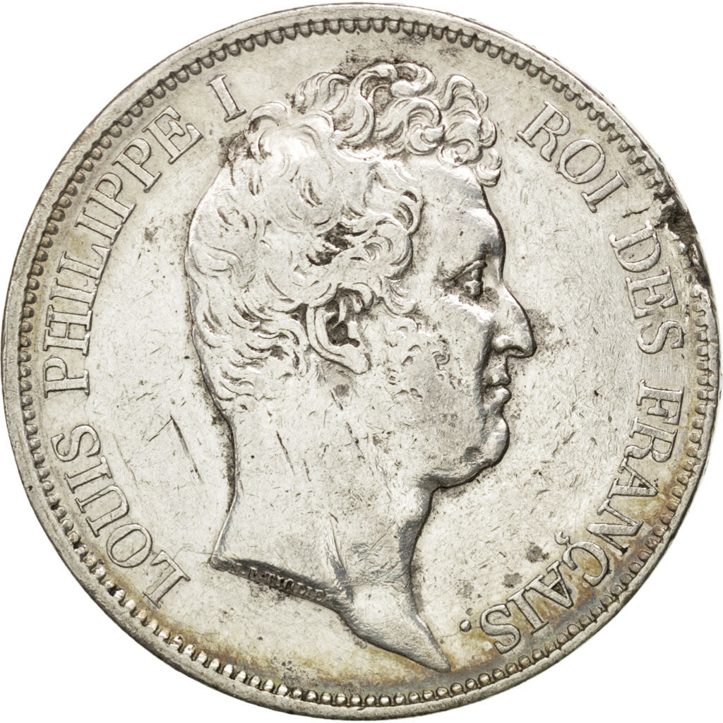 Coin, France, Louis-Philippe, 5 Francs, 1831, Rouen, VF(30-35), Silver