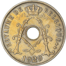 Coin, Belgium, 25 Centimes, 1929, AU(50-53), Copper-nickel, KM:68.1