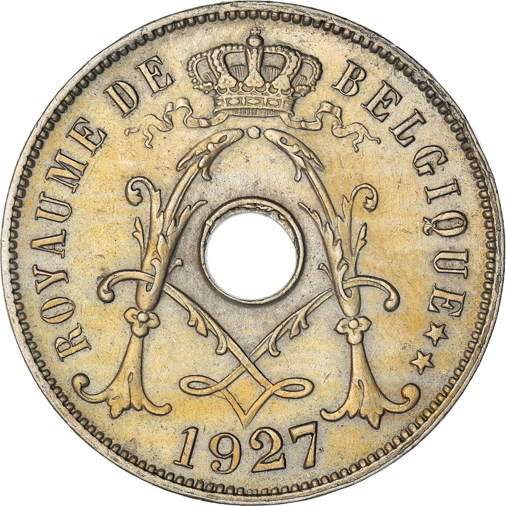 Coin, Belgium, 25 Centimes, 1927, AU(55-58), Copper-nickel, KM:68.1