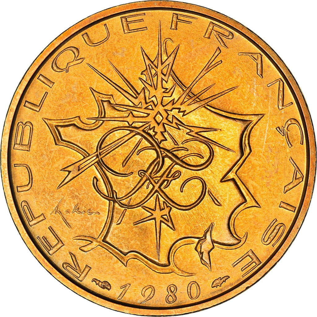 Monnaie, France, Mathieu, 10 Francs, 1980, FDC, FDC, Nickel-brass, KM:940