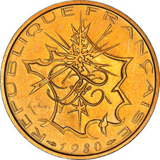 Monnaie, France, Mathieu, 10 Francs, 1980, FDC, FDC, Nickel-brass, KM:940