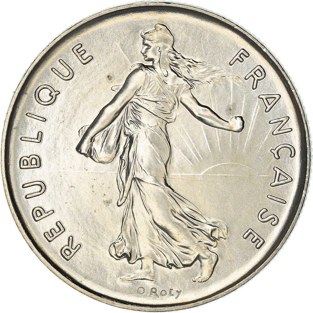 Münze, Frankreich, Semeuse, 5 Francs, 1980, Paris, FDC, STGL, Nickel Clad