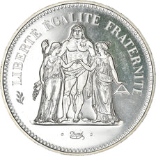 Moeda, França, Hercule, 50 Francs, 1980, Paris, FDC, MS(65-70), Prata, KM:941.1