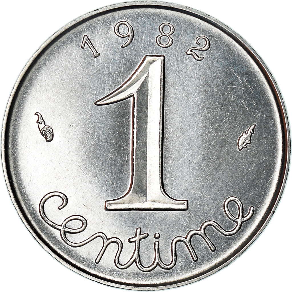 Coin, France, Épi, Centime, 1982, Paris, FDC, MS(65-70), Stainless Steel