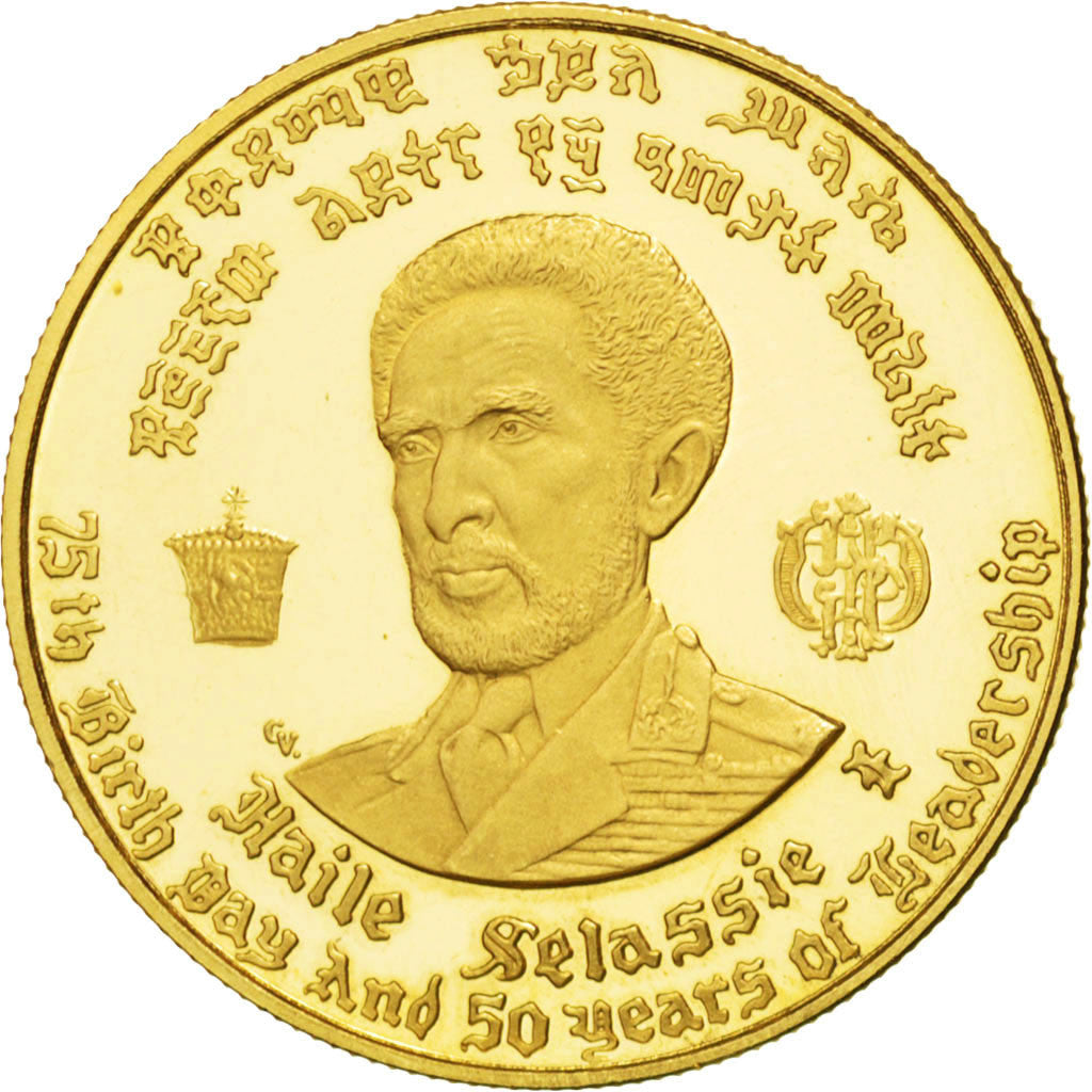 ETHIOPIA, 20 Dollars, 1966, KM #39, MS(65-70), Gold, 8.09