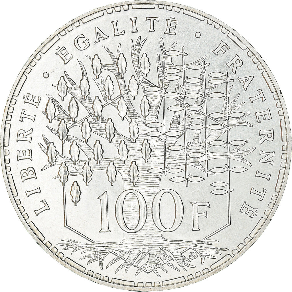 Coin, France, Panthéon, 100 Francs, 1982, Paris, FDC, MS(65-70), Silver
