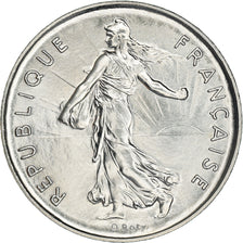 Münze, Frankreich, Semeuse, 5 Francs, 1974, Paris, FDC, STGL, Nickel Clad