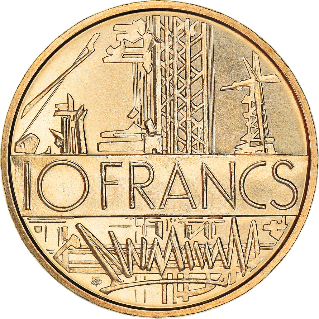 Münze, Frankreich, Mathieu, 10 Francs, 1974, FDC, STGL, Nickel-brass, KM:940