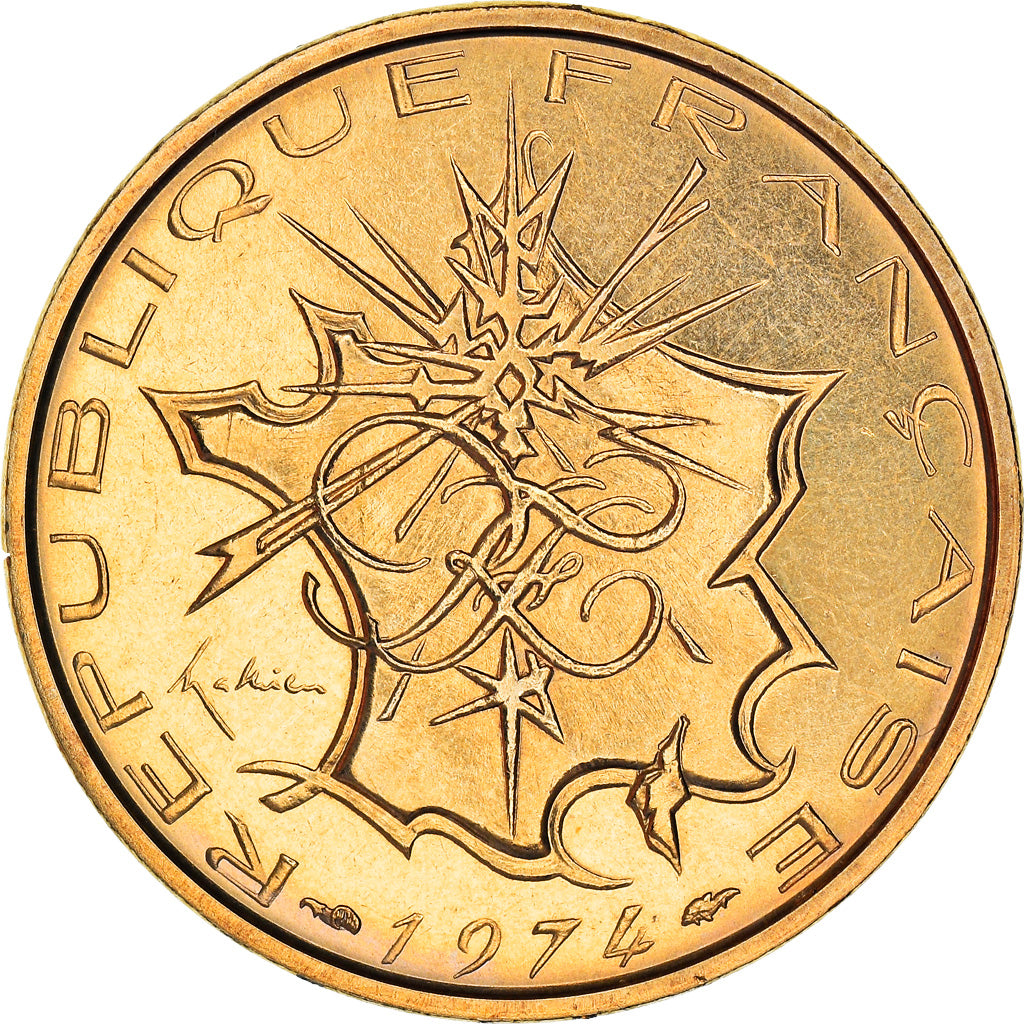 Monnaie, France, Mathieu, 10 Francs, 1974, FDC, FDC, Nickel-brass, KM:940