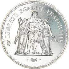 Moneta, Francja, Hercule, 50 Francs, 1974, Paris, FDC, MS(65-70), Srebro