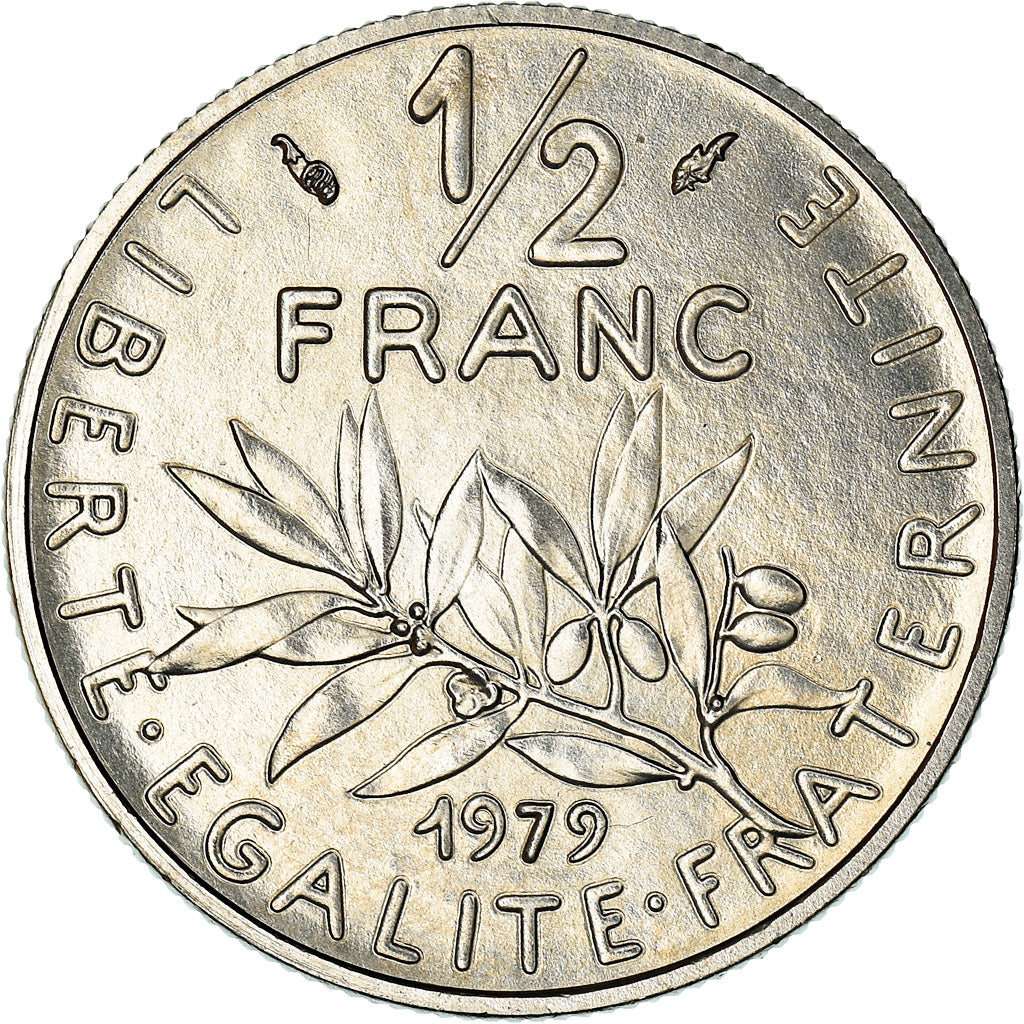 Coin, France, Semeuse, 1/2 Franc, 1979, Paris, FDC, MS(65-70), Nickel, KM:931.1