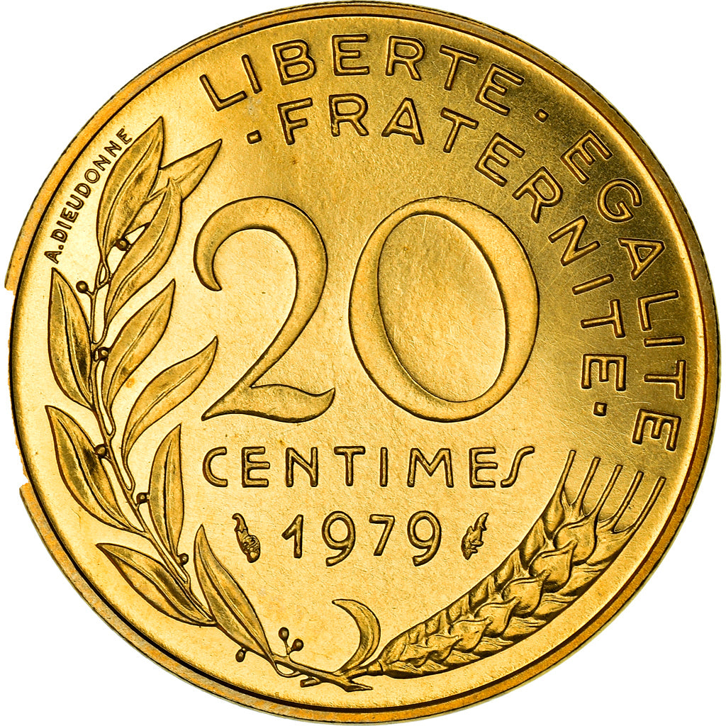 Coin, France, Marianne, 20 Centimes, 1979, Paris, FDC, MS(65-70)