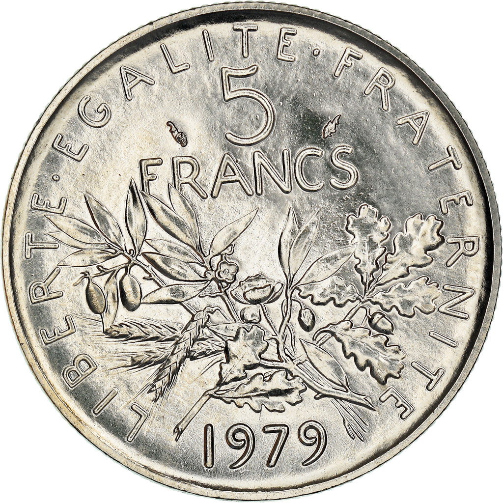 Coin, France, Semeuse, 5 Francs, 1979, Paris, FDC, MS(65-70), Nickel Clad