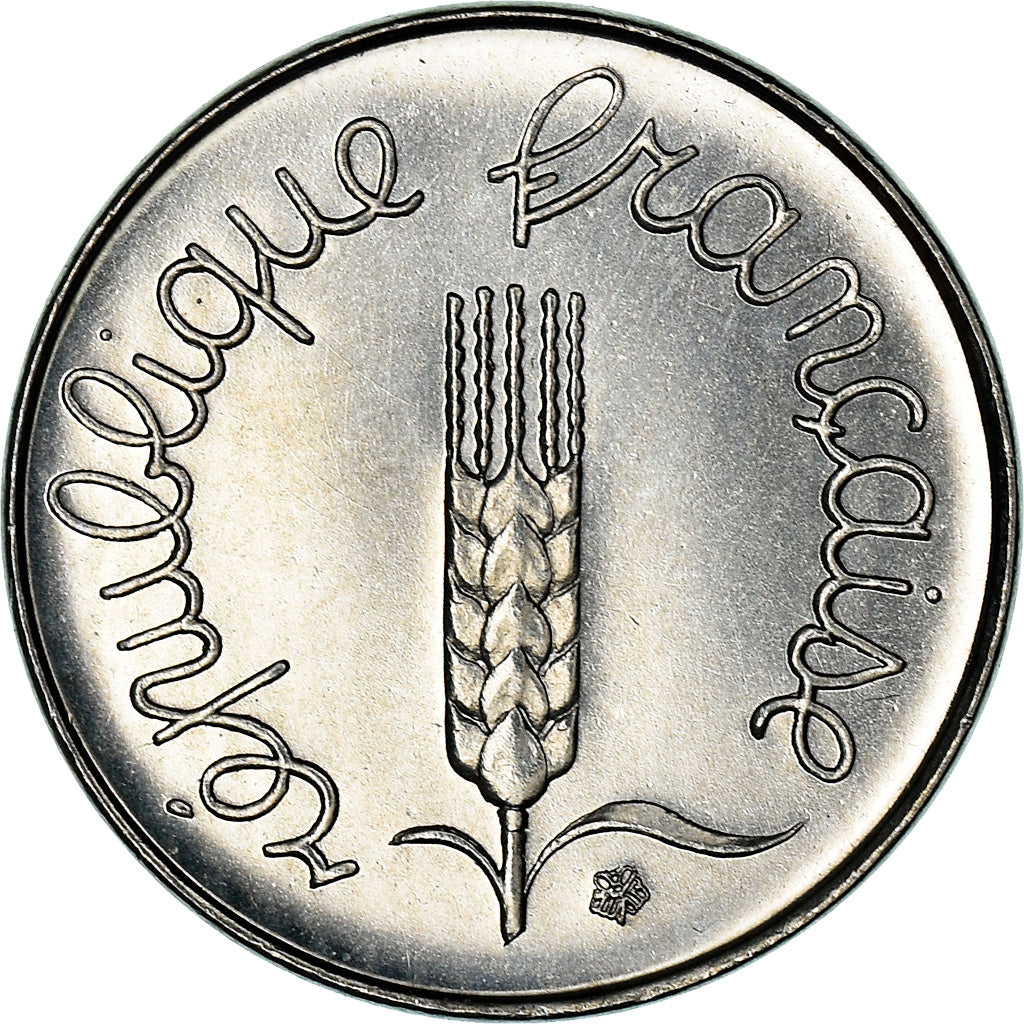 Munten, Frankrijk, Épi, Centime, 1975, Paris, FDC, FDC, Stainless Steel, KM:928
