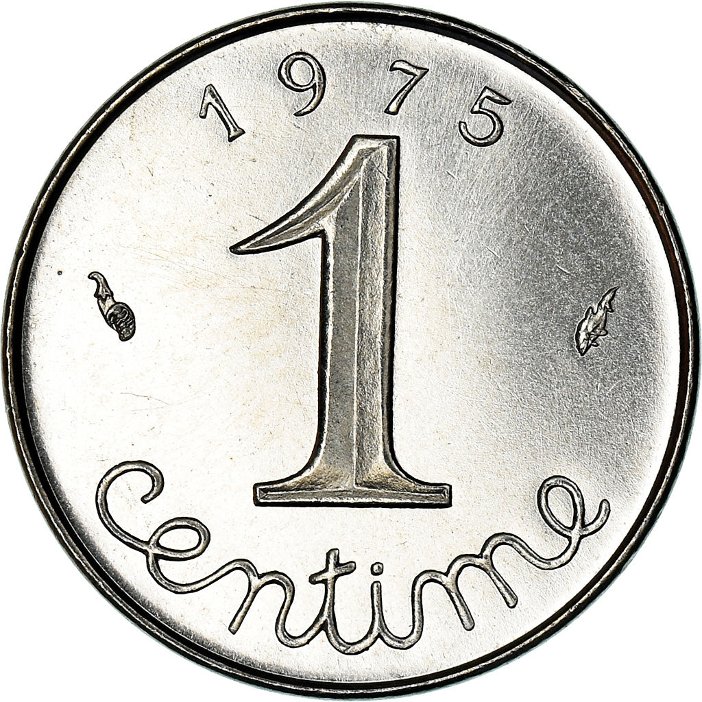 Munten, Frankrijk, Épi, Centime, 1975, Paris, FDC, FDC, Stainless Steel, KM:928