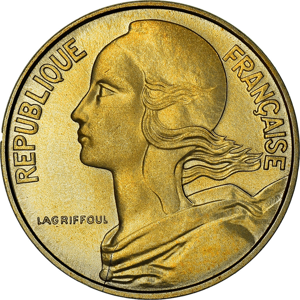 Coin, France, Marianne, 10 Centimes, 1975, Paris, FDC, MS(65-70)